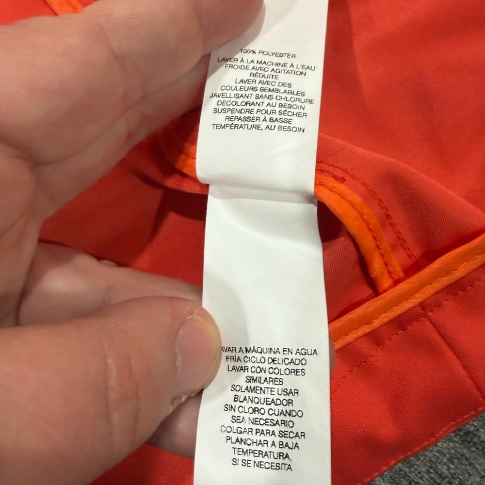 Joe Fresh Women’s Orange/Coral Water-Resistant Jacket with Hood - Picture 13 of 13